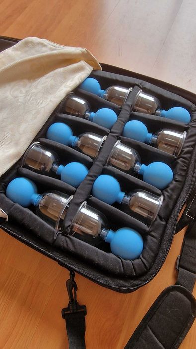 Kit de Ventosas Manuais – 10 Unidades com Bolsa de Transporte