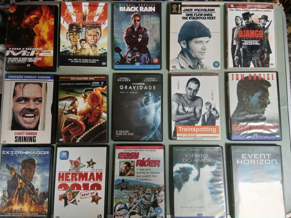 Dvds antigos e modernos