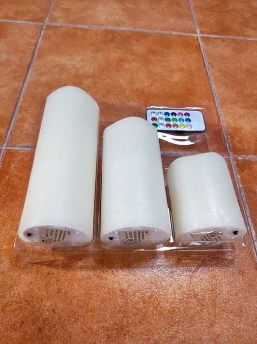 Velas led em cera