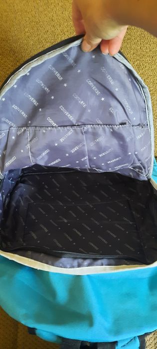 Голубий рюкзак converse
