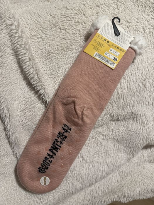 Skarpety damskie 39-42 różowe Snoopy friends antypoślizgowe