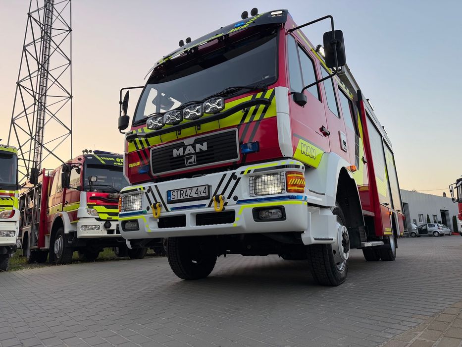 Man Straż Pożarna Pojazd Pożarniczy Wóz Strażacki Man L80 Gba