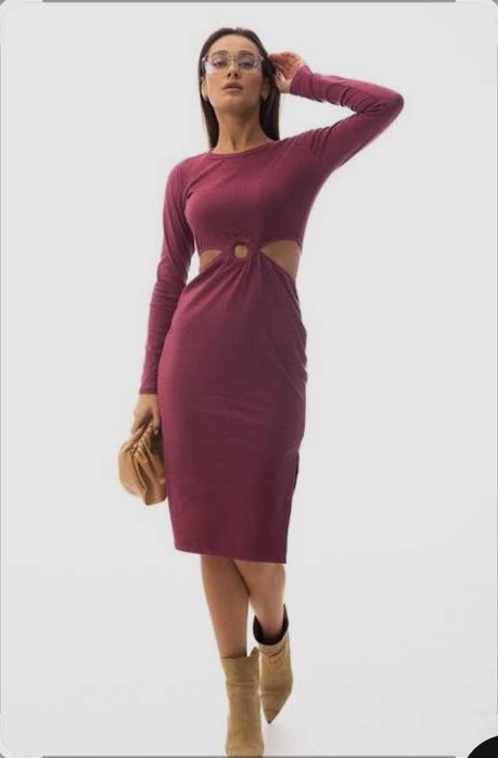 Плаття українського виробника AR jen бордового кольору