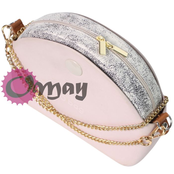 Beżowy organizer do OBAG MOON LIGHT hummus ZŁOTO 2kieszenie wkład OMAY