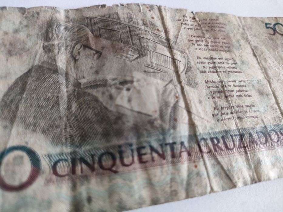 Nota 50 cruzeiros brasil