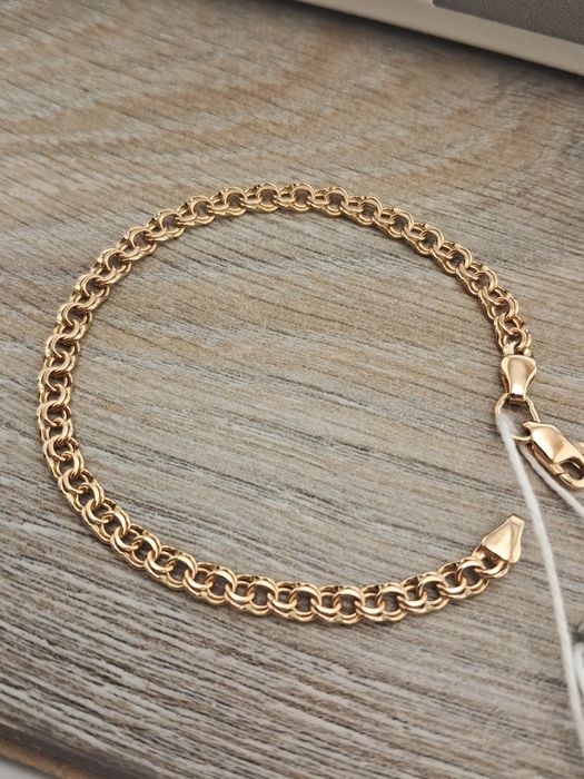 ‼Женский золотой браслет 4,38 гр 17 см Золотий браслет 585 проба