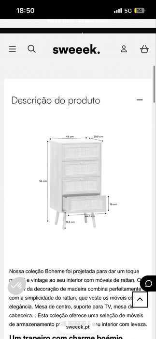 Cómoda Boheme para Quarto