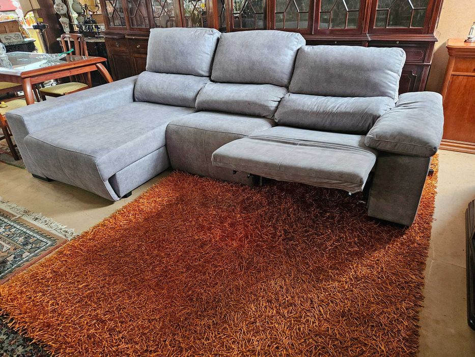 Grande sofá chaise long electrico - óptimo estado e qualidade