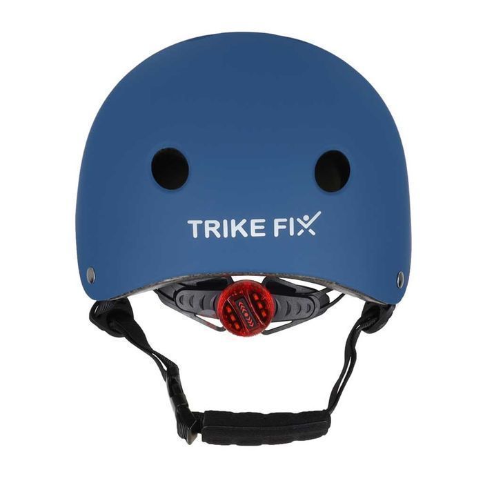 Kask Dziecięcy na Rower Hulajnogę Rozmiar S 48-54 cm Granatowy Lampka