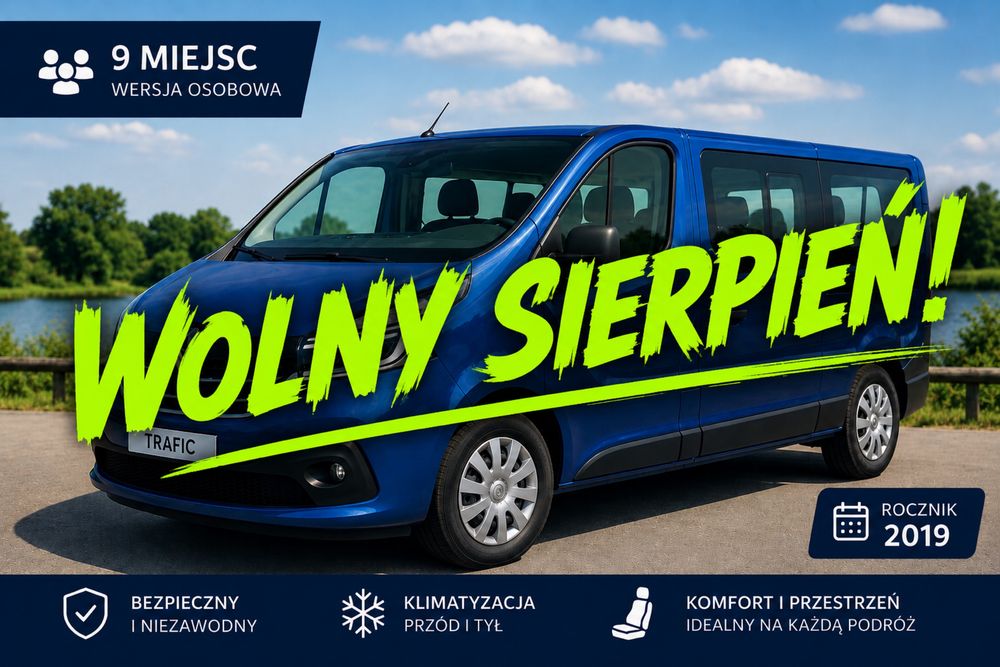 Wynajem laweta autolaweta pomoc drogowa, Bus 9 osobowy minibus