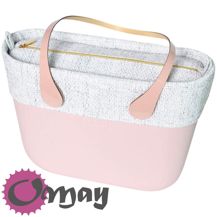 organizer do OBAG STANDARD + OPASKA plecionka szara Złoto OMAY