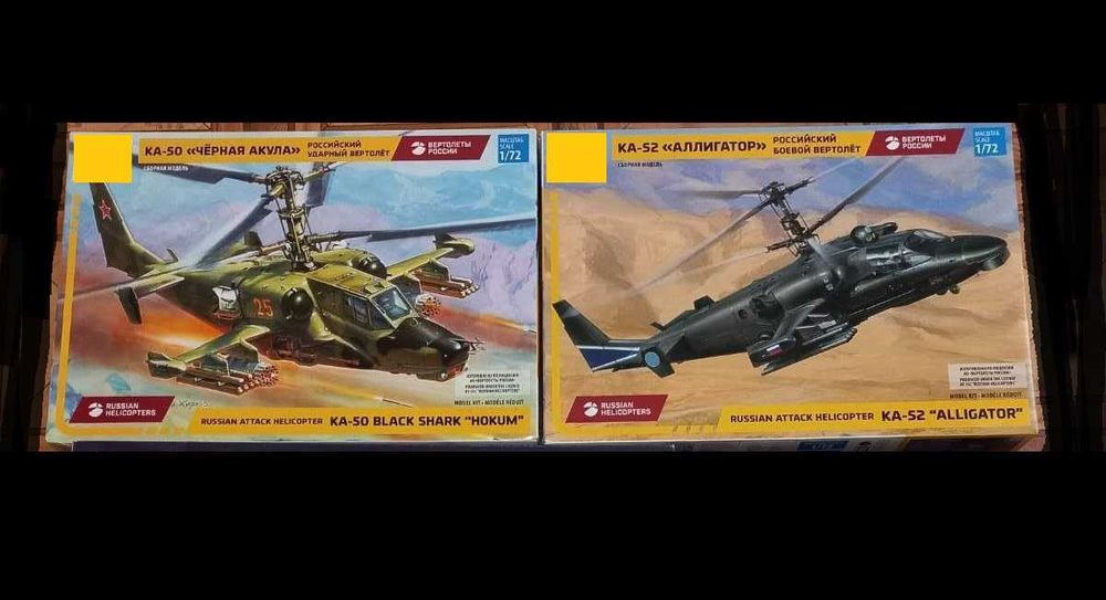 Сборные модели самолетов и вертолетов 1/72, 1/48, БТ 1/35 и другое...