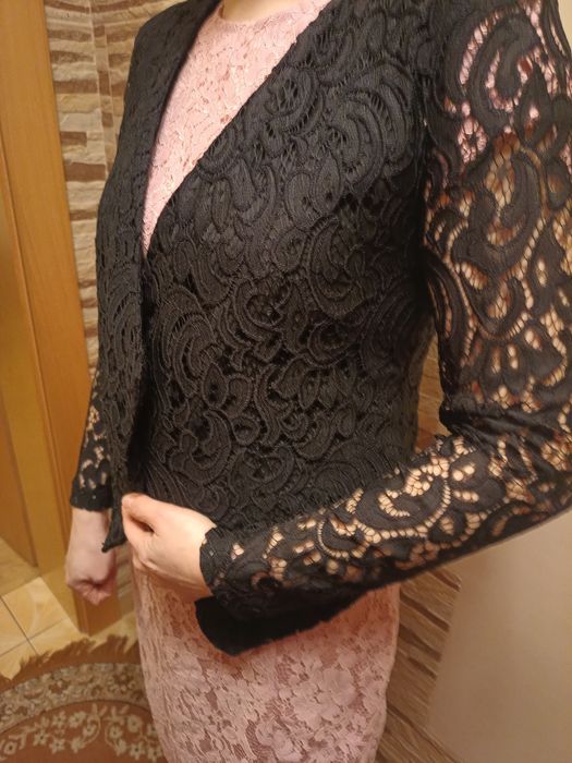 Żakiet,bolerko z koronki elegancki dodatek do sukienek,