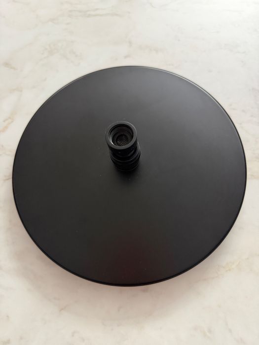 OMNIRES Slimline - Deszczownica, średnica 25 cm, czarny matowy