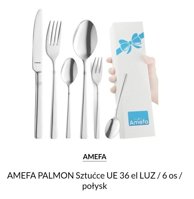 Amefa Palmon sztućce na sześć osób holenderskiej firmy