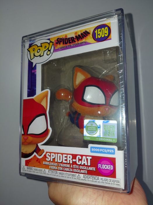 Funko Pop Spider-Man Across the Spider-verse Spider-Cat Flocked Limited Edition Ultra 5000 Pcs