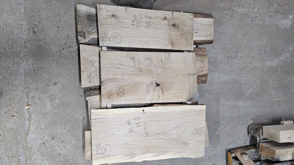 Deski dębowe żywica loft rustykalny