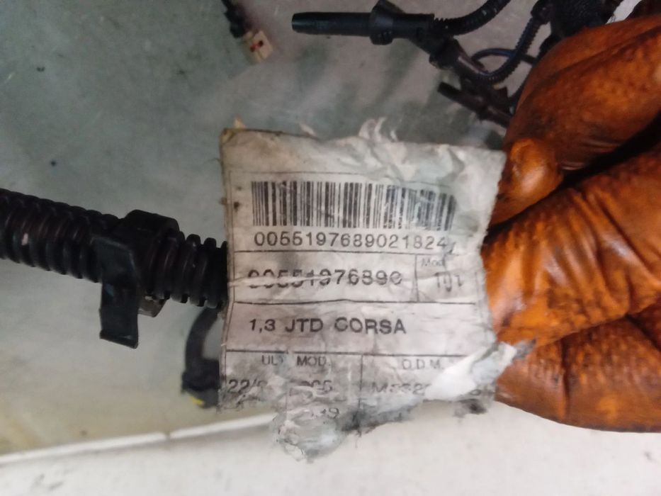 CABLAGEM / INSTALAÇÃO DO MOTOR OPEL CORSA C 1.3CDTI 551976890