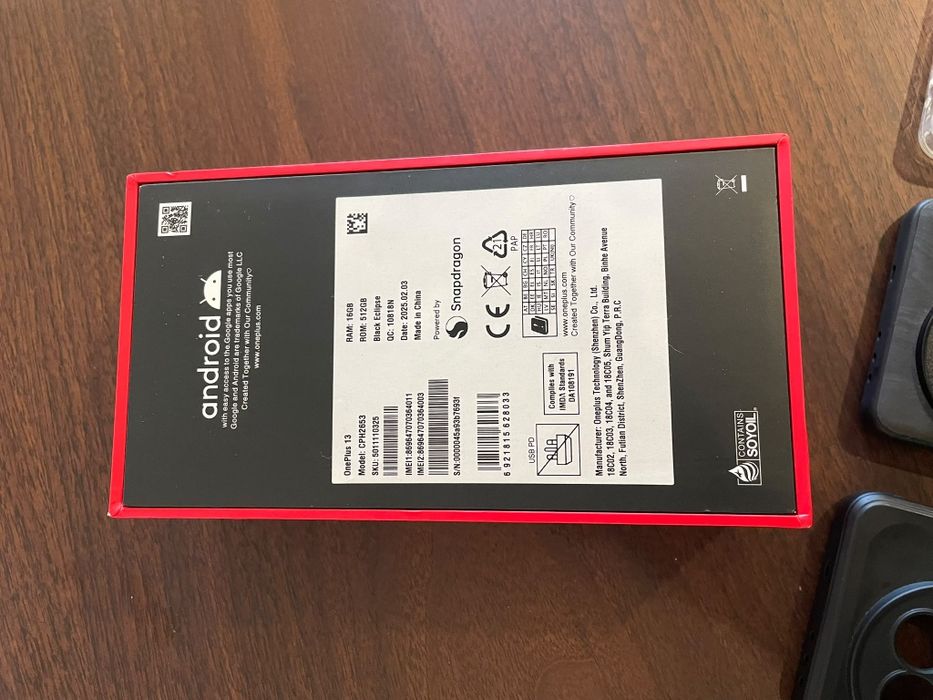 OnePlus 13 - 16GB RAM 512GB ROM - Black Eclipse