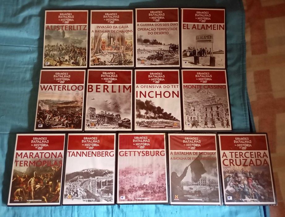 Colecção 25 DVDs "As Grandes Batalhas da História"