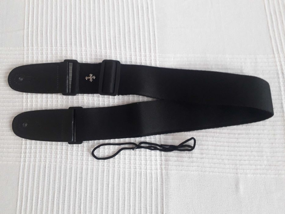 2 paski, pasy do gitary: brązowy (coffee) i czarny