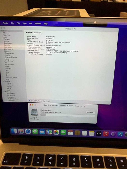 MacBook Air M2 13.6" – Como novo!