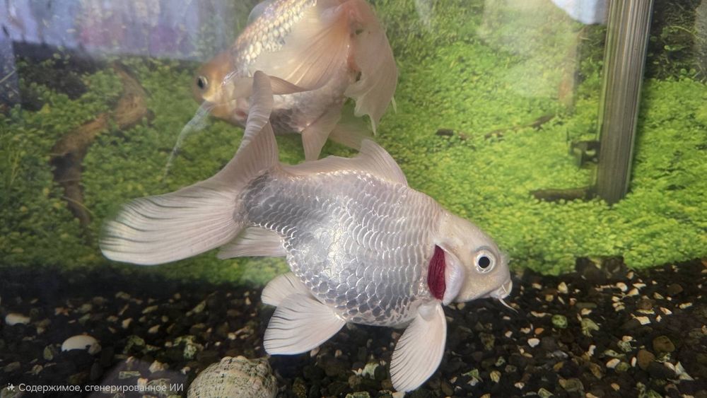 БЕЗКОШТОВНО: Пара білих золотих рибок