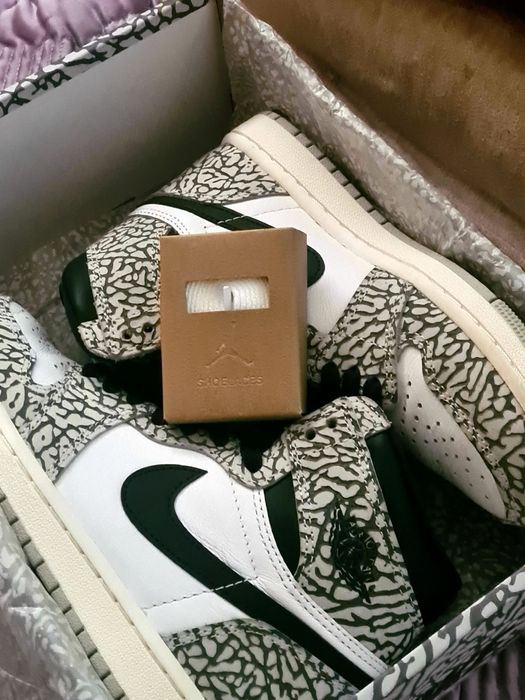 Air jordan 1 high OG - white cement 37,5