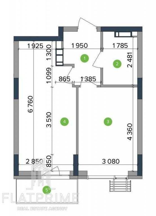 1-кімнатна квартира за адресою (площа 46 м²) - Atlanta.ua - фото 2