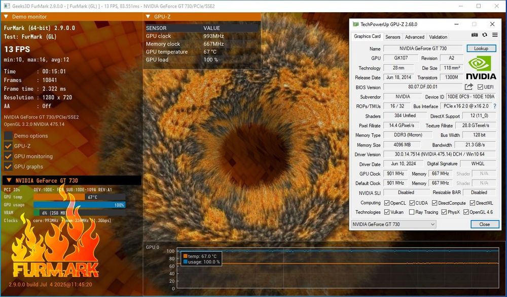 nVidia gt730 4gb 128bit gDDR3