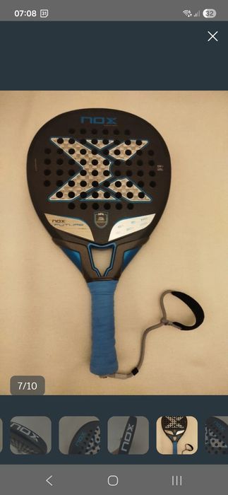 Vendo Raquete de Padel Nox Future Hybrid 12K Alumn 2025 COMO NOVA