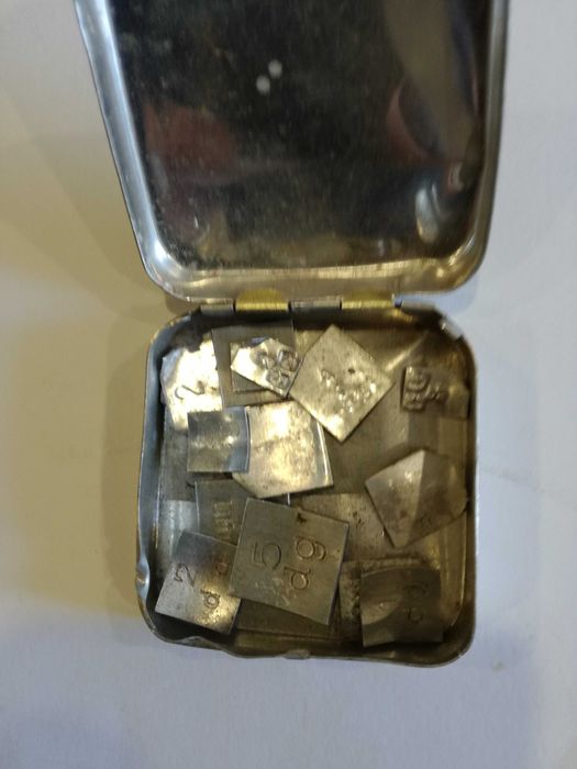 Cepo de 12 Pesos + Cepo Pequeno Incompleto + Peças Décimais