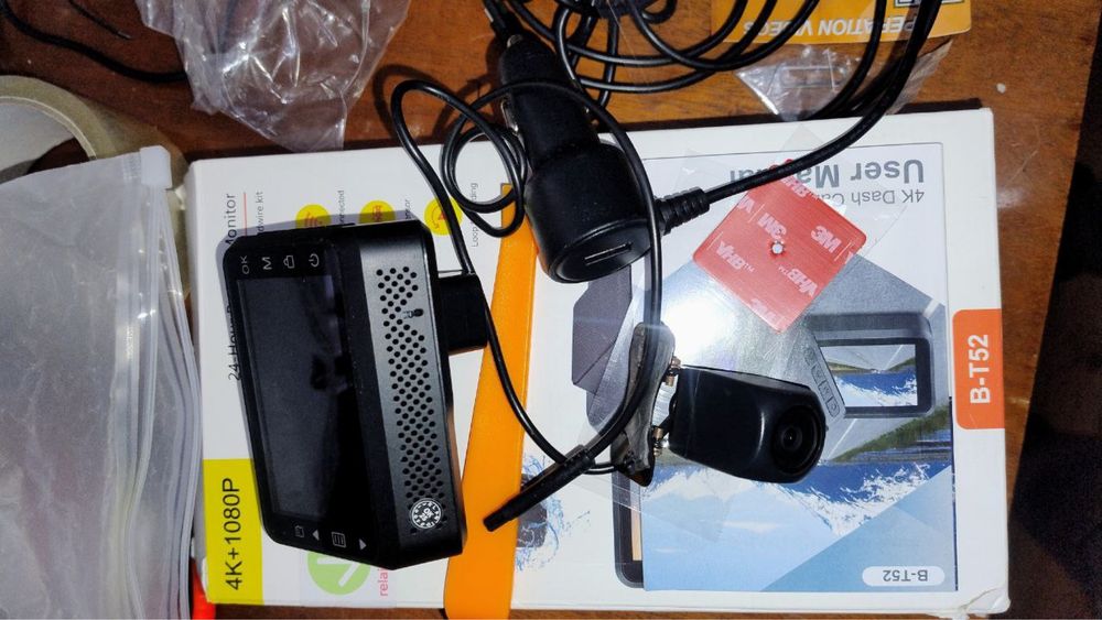 Видеорегистратор B-T52 4K Dash Camera , 4k, задня камера