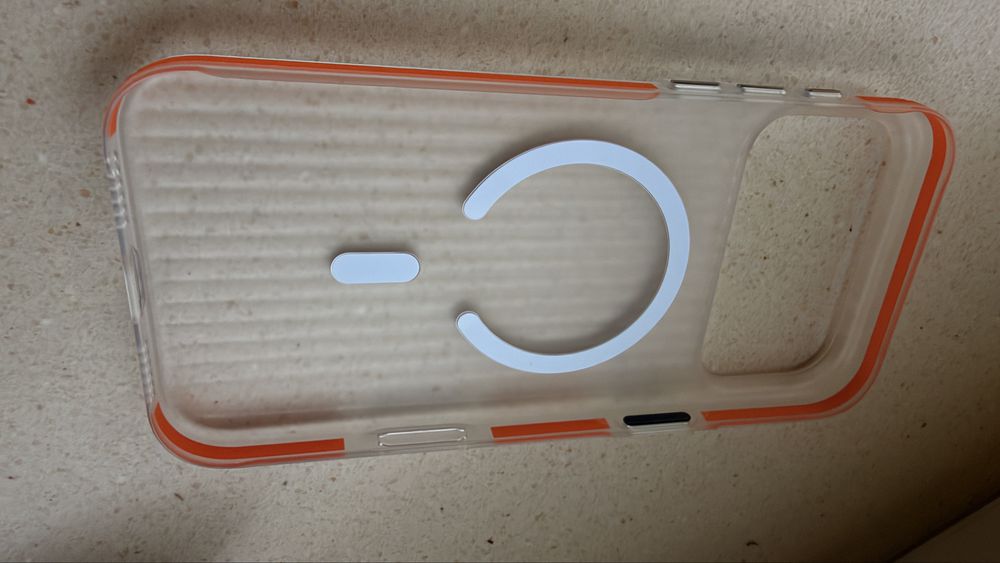 Etui iPhone 17 Pro Max pomaranczowy zielony