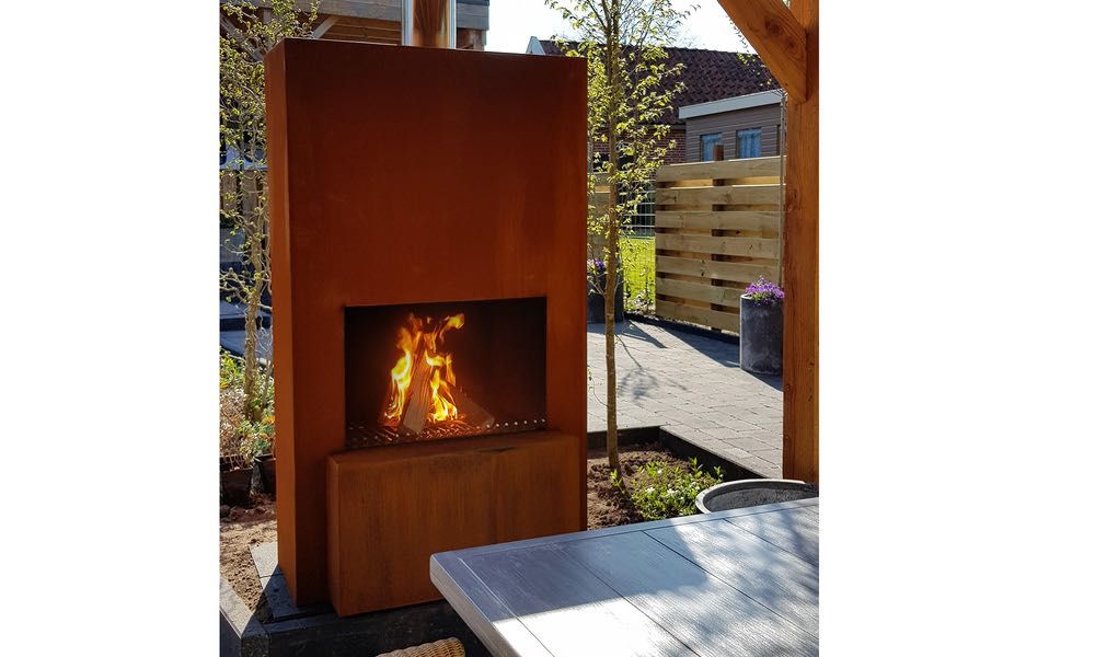 Lareira Braseiro em Aço Corten