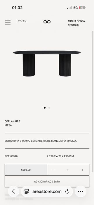 Mesa de jantar - Area Store