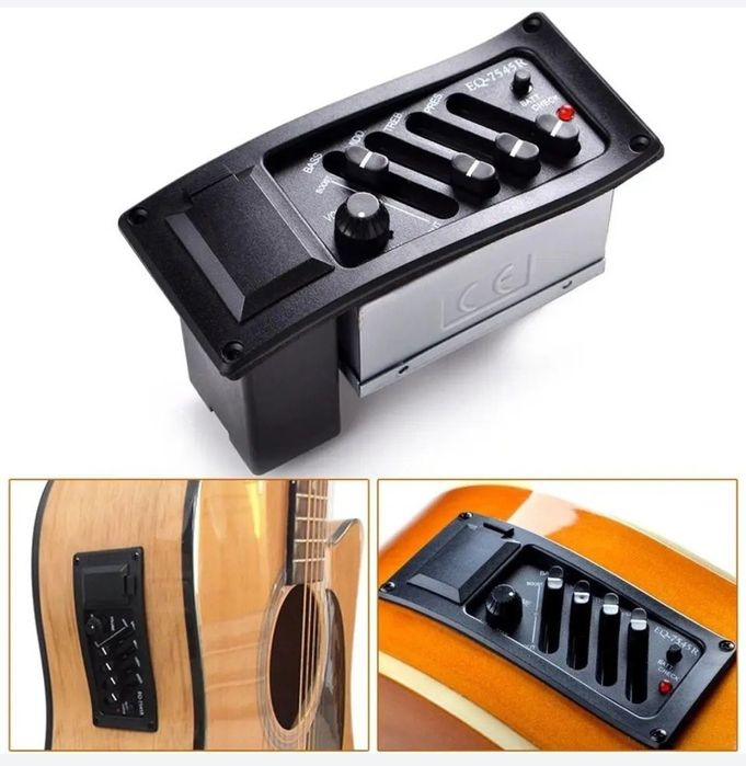 Звукосниматель пьезо для гитары тюнер эквалайзер Fishman Presys Blend
