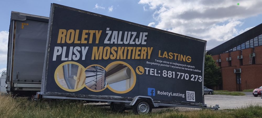 Laweta reklamowa mobilny billboard