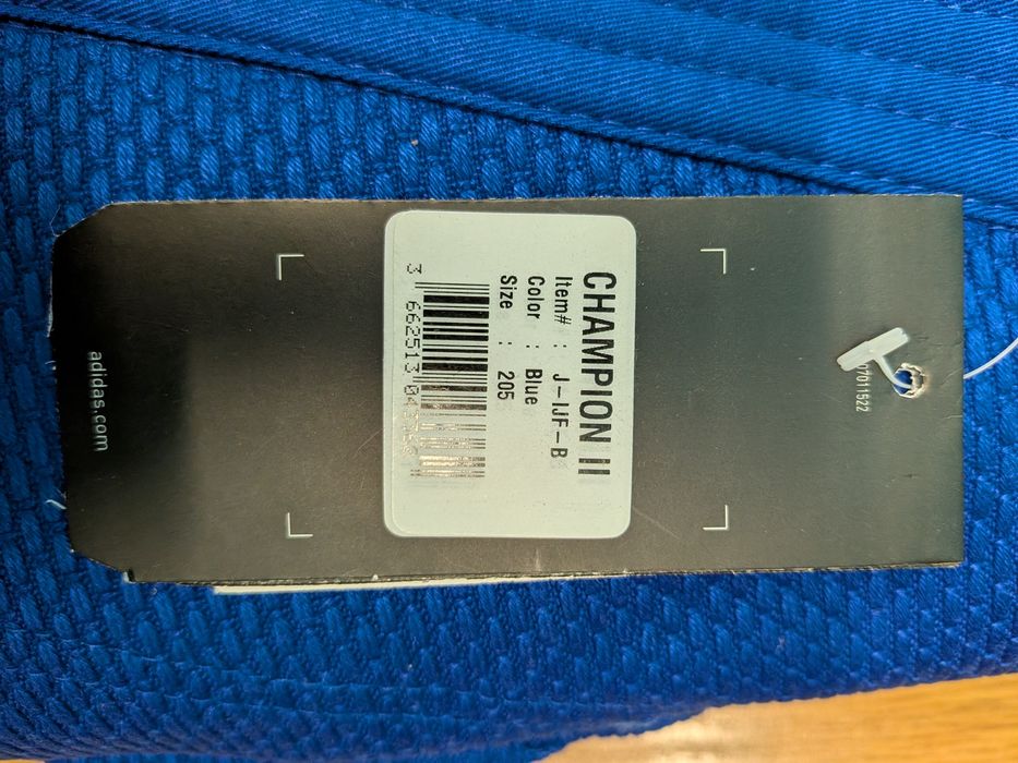 Judoga Adidas Champion 2  Niebieska Approved
