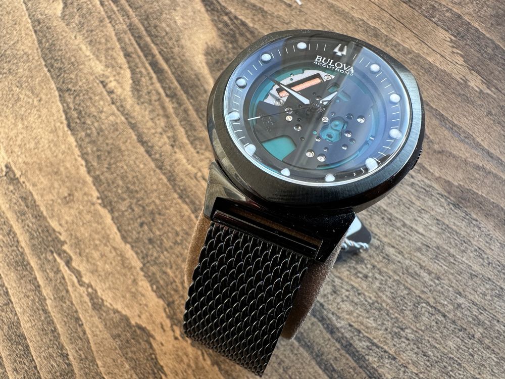 Zegarek Bulova Accutron II Alpha Black 98A136 mesh Gaj OLX.pl