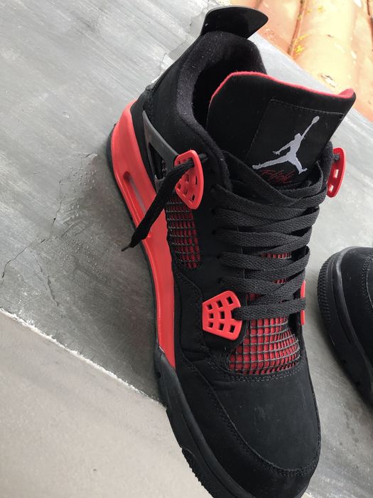 Jordan 4 Retro Red Thunder - Tamanho 44