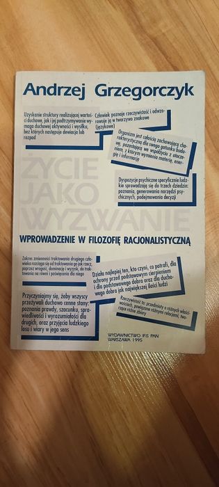 Wprowadzenie w filozofię racjonalistyczną, A. Grzegorczyk