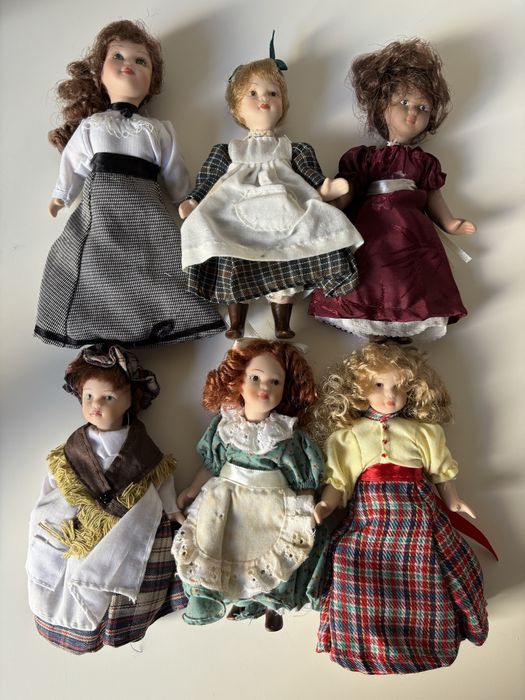 Boneca de porcelana vintage de 6 polegadas, De Agostini