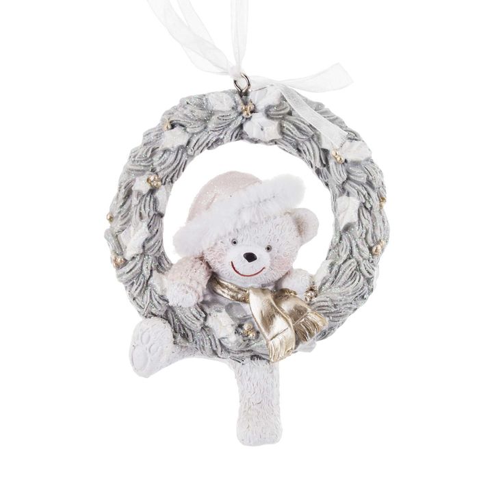 Zawieszka na choinkę miś 10x8cm