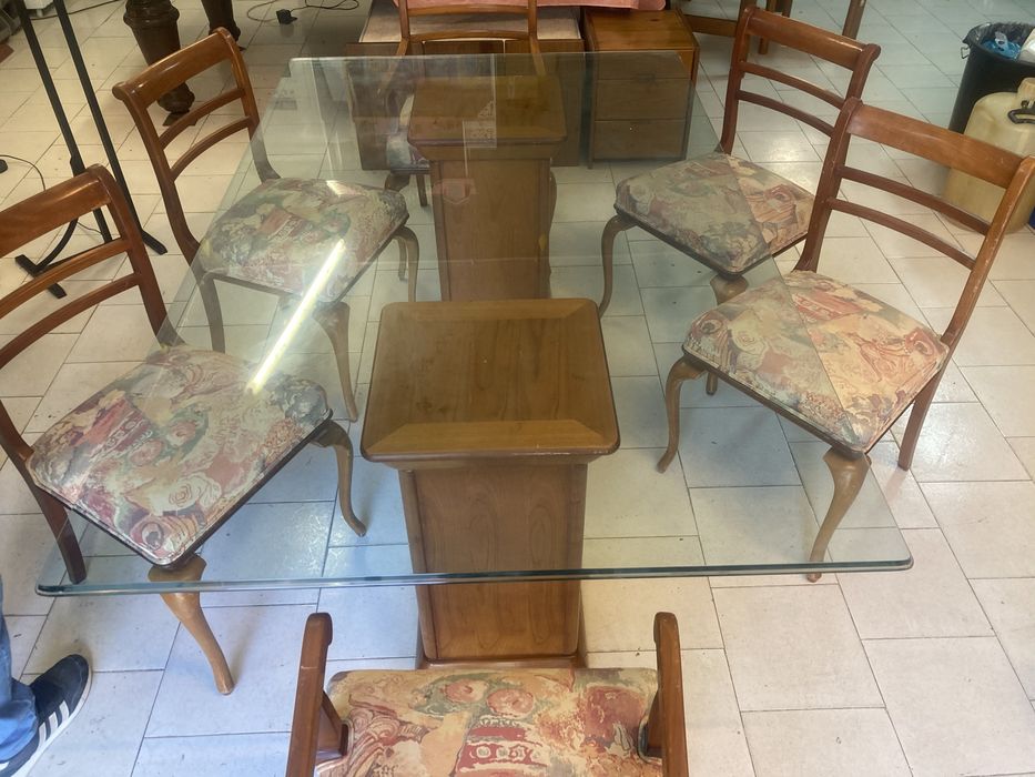 Mesa de jantar temperado