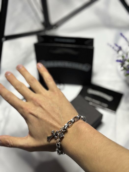 Подарунковий набір браслет Chrome Hearts Для Хлопця і Дівчини