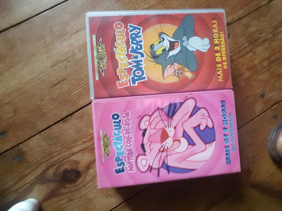 k7's VHS duplos animação.