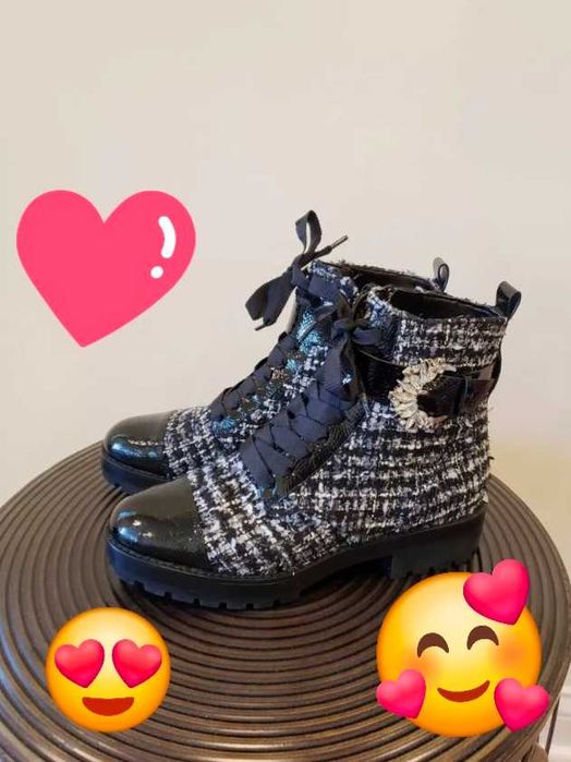 Michael Kors Frieda Tweed Booties botki  rozmiar 38,5 cm plus gratis