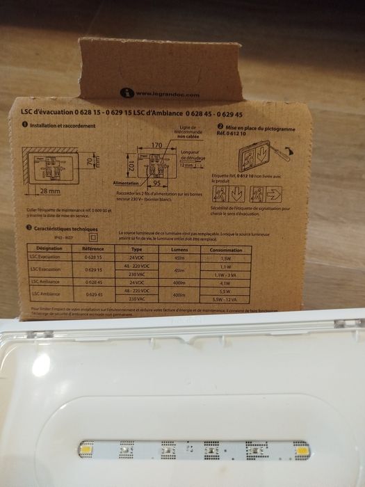 Lâmpadas de evacuação