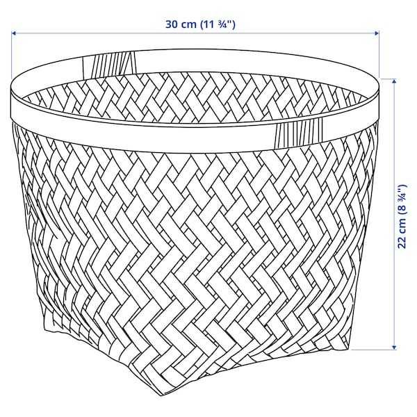 Cesto fibra natural IKEA Saluding